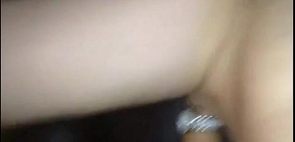  Cougar gf on her back,taking my younger cock deep inside her hairy cunt!
